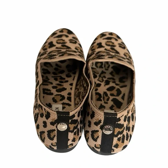 Steve Madden Leopard Sabin Fabric Knit Flat Women Size 9.5 - Picture 3 of 9